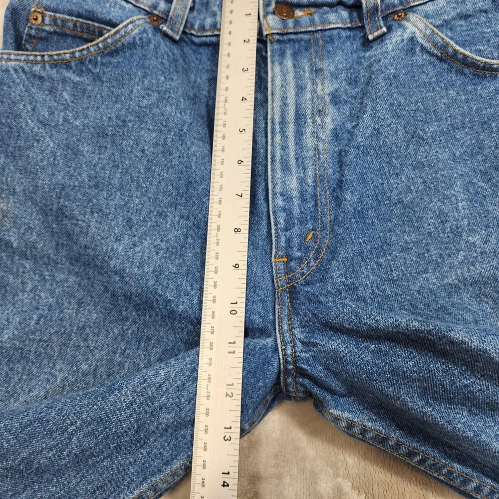 Vintage Levi's Jeans Mens 36x31 Blue Two Horse Straight Leg Leather Tab USA 90s‎